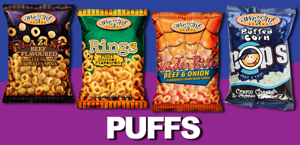 Awesome Snacks Puffs Range